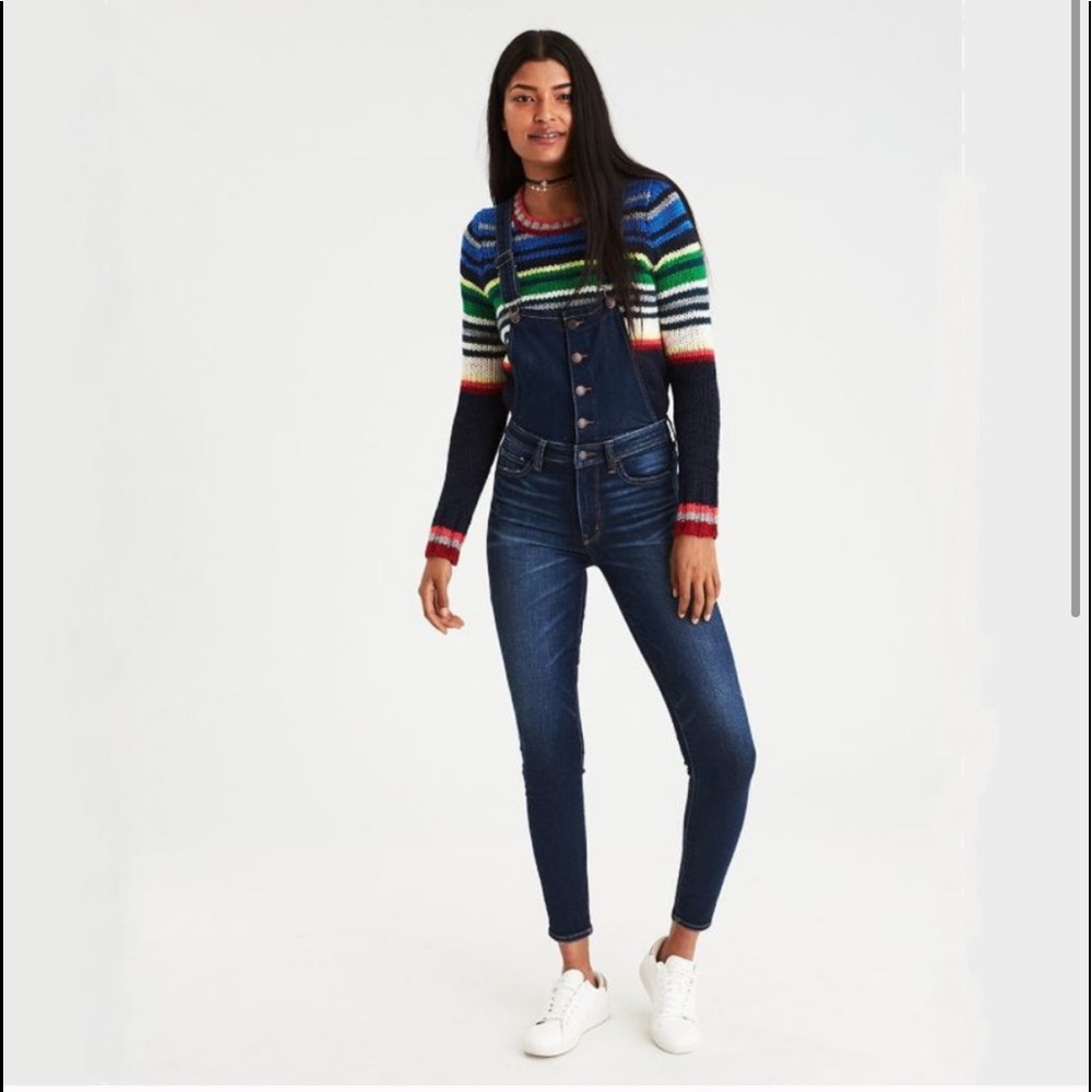 COPY - COPY - COPY - American Eagle NWT dark wash overall